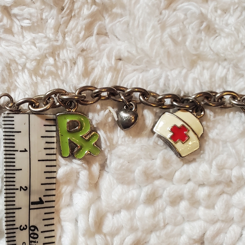 Vintage Nurses Charm Bracelet - Picture 8 of 8